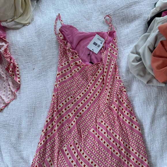 *NWT* Princess Polly Tarianne Bias Maxi Dress - Pink - Picture 4 of 5